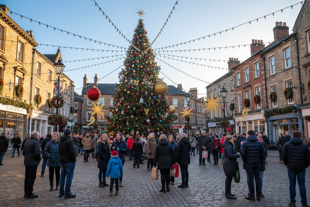 can you do a christmas market design without the huts